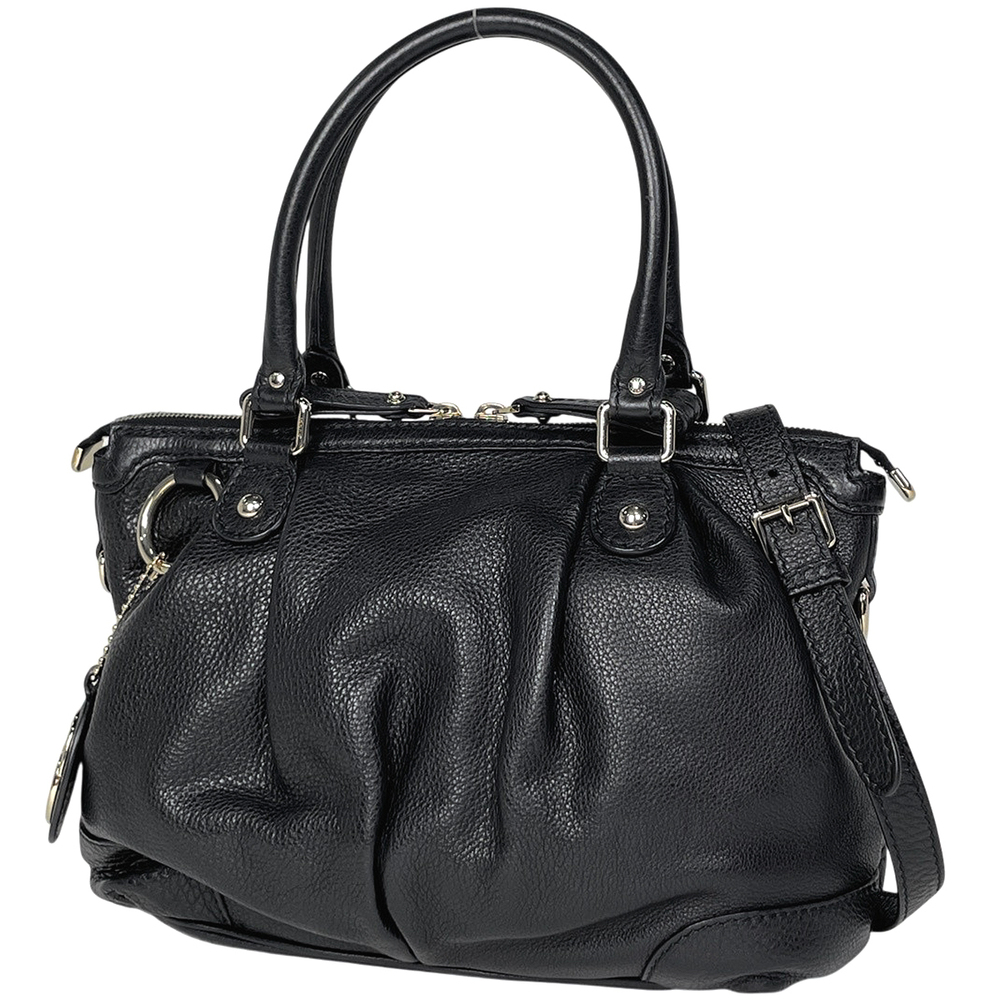 Gucci Sukey Handbag Leather Black